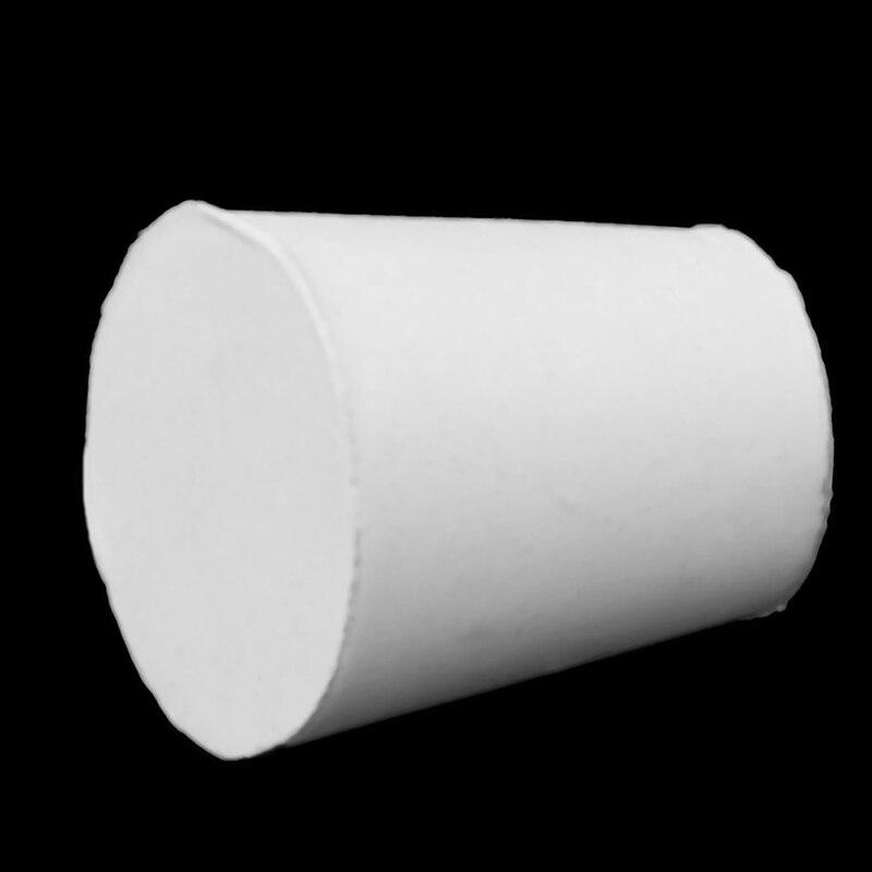 2 Pcs White Silicone Rubber Plug Stopper With Hole Airlock Bubbler Valve Wine Brew Silicone Plug Rubber Stopper