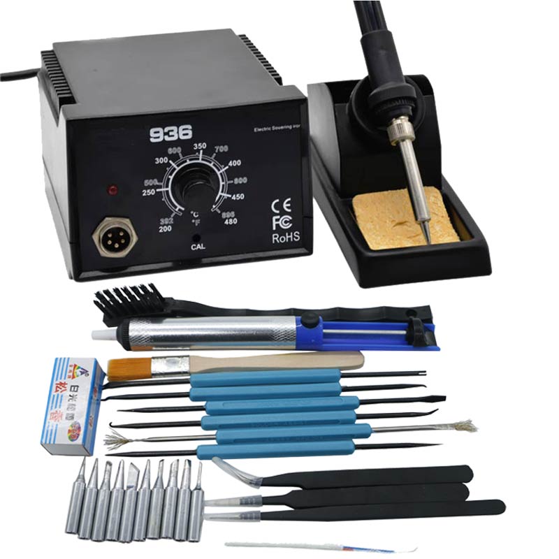 600W Soldering Station Electric Solder Iron 220V 936 for mobile phone repair: C