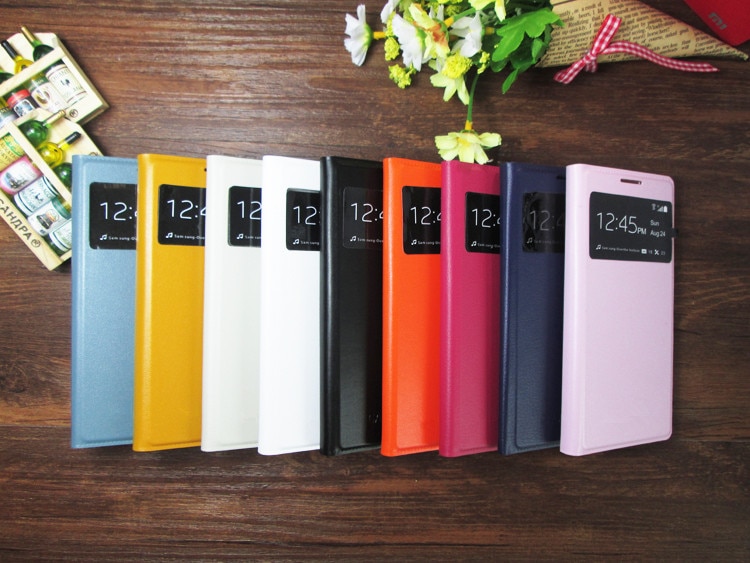 Slim View Shell Auto Sleep Wake up Function Flip Leather Case Shockproof Bag Back Cover Mask For Samsung Galaxy S4 I9500 I9505