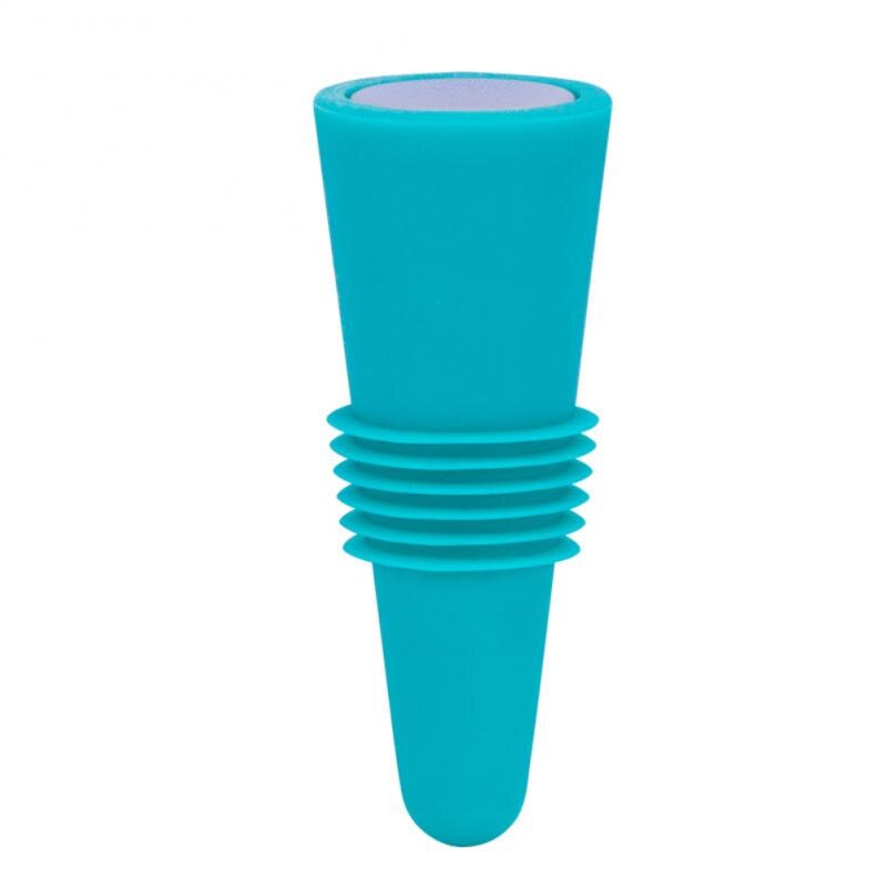 Silicone Wine Bottle Stopper Set Leak Proof Beer Champagne Cap Closer Whisky Accessories Wine Cork Plugs Lids Kitchen Bars Tools: blue
