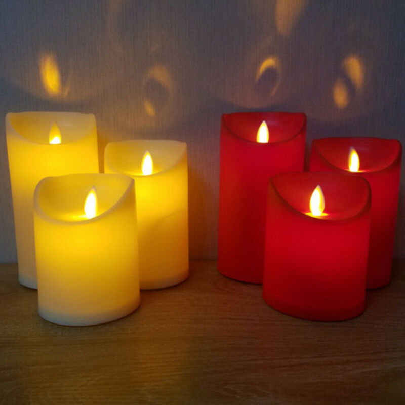 Romantische elektronische led kaarslamp, vlamloze kaarslamp voor bruiloften, feesten en kerstdecoraties
