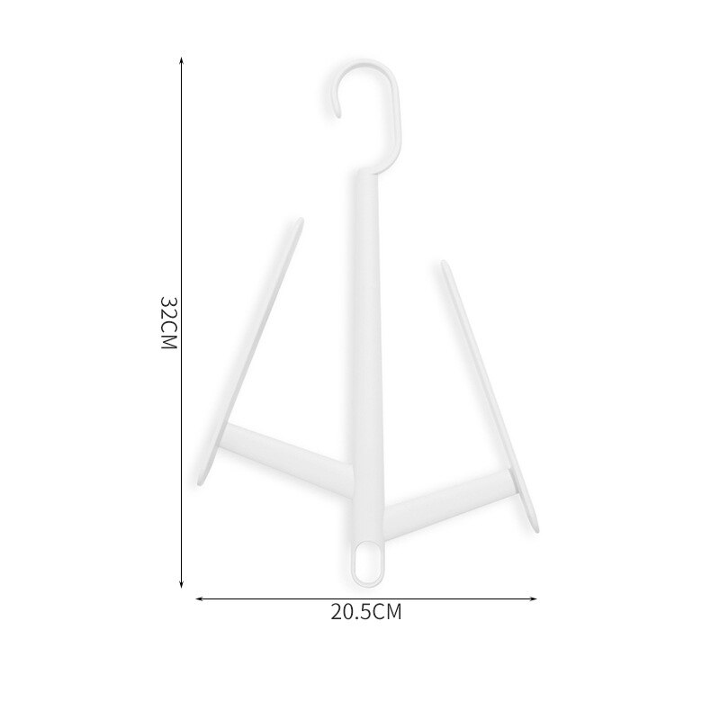 2 Hooks Shoes Drying Rack Shoes Hanging Storage Shelf Drying Rack Shoe Rack Stand Hanger JJJJT268: white