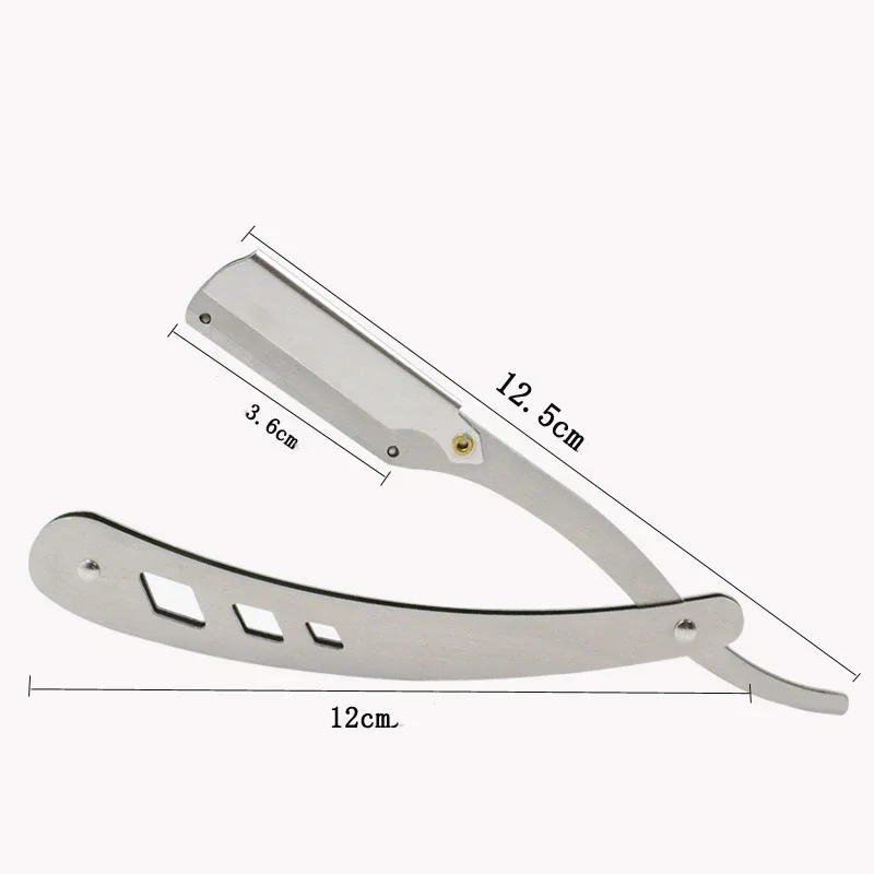 Barbershop Men's Shaver Straight Edge Barber Razor Knives Manual Beard Shaving And Care Replaceable Blades Shavette For Men
