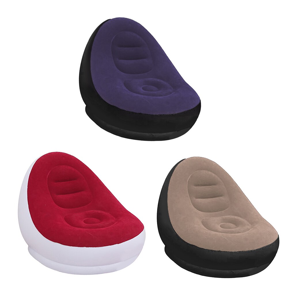 Luft oppustelig loungestol gulvklappelig gaming sofa stol lounger folde justerbar sovesofa sofa hvilestol