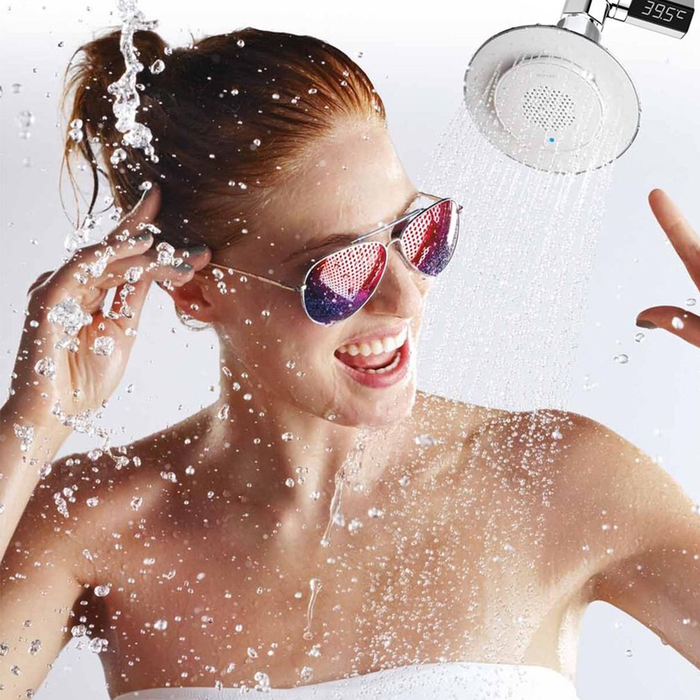 Shower Bath Faucet Water Thermometer With LED Screen 360° Rotating Bathroom Bath Water Thermometer Celsius Shower Thermometer