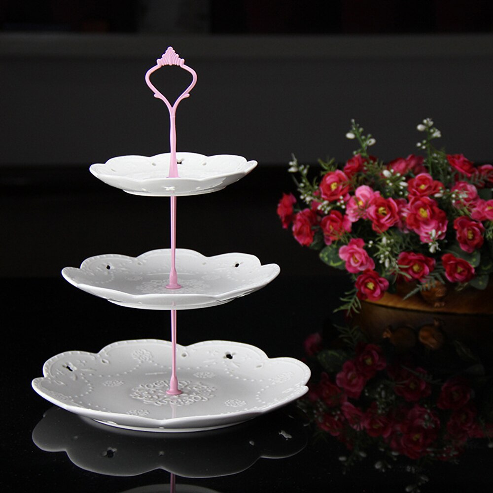 Cake Plate Stands 3 Tier Plate Handle Fitting Hardware Rod Tool Cake Plate Stand Wedding Birthday Cake Stand Handle,No Plate