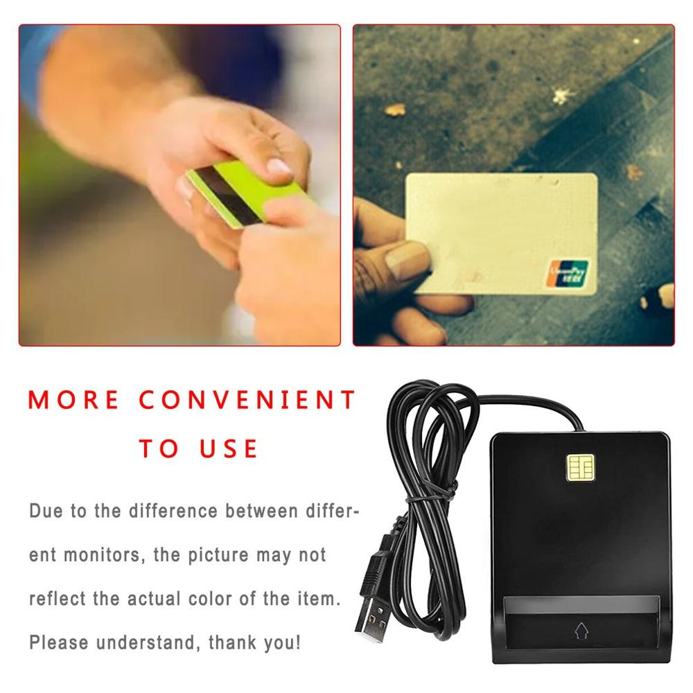 Usb Sim Smart Card Reader Bank Card Ic / Id Emv Tf Mmc Card Readers Usb-Ccid Iso 7816 Smart Card Reader