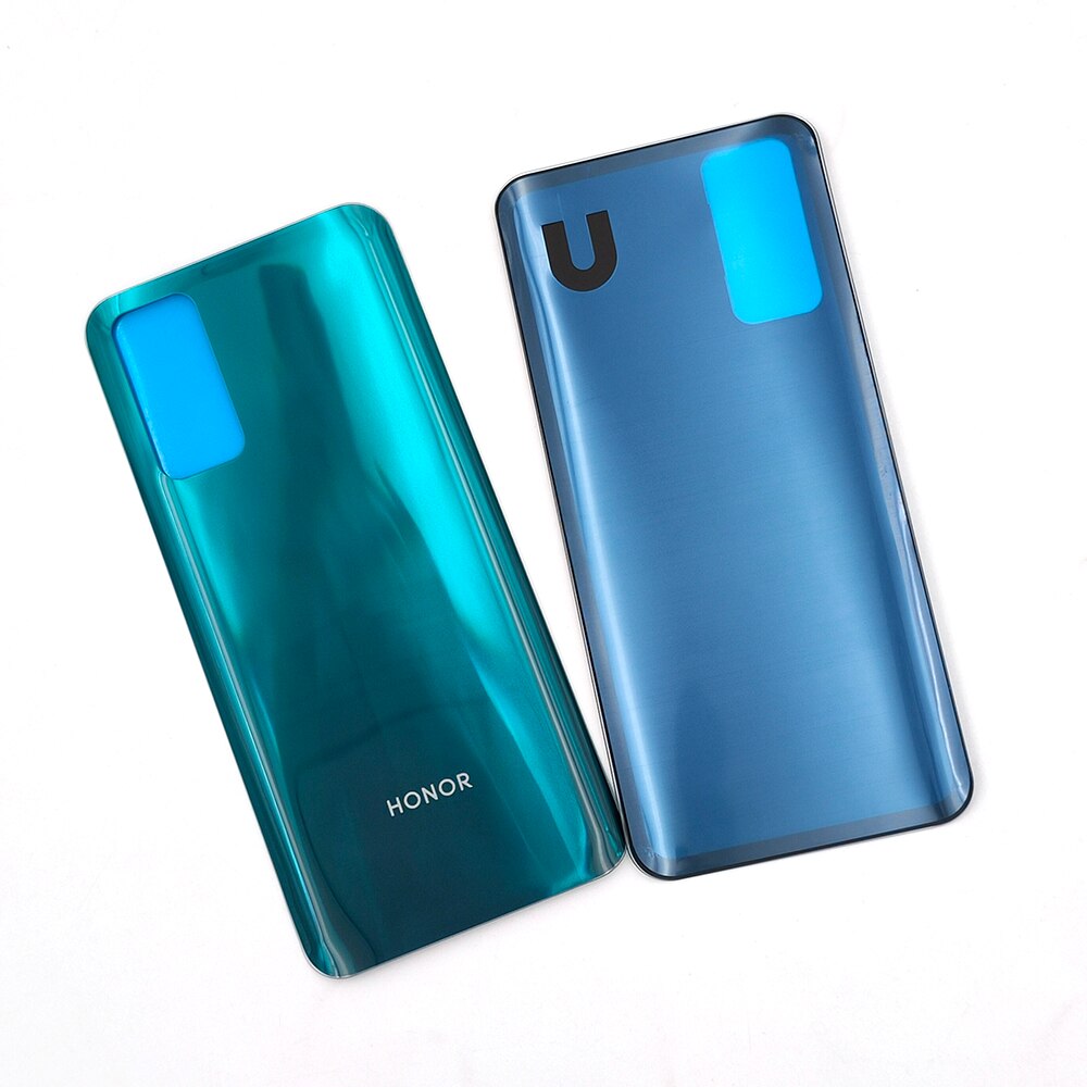Honor 30 obudowa ze szkła wstecznego Huawei honor 30 pokrywa robić naprawy baterii obudowa tylnego panelu części zamienne z naklejkami i logo