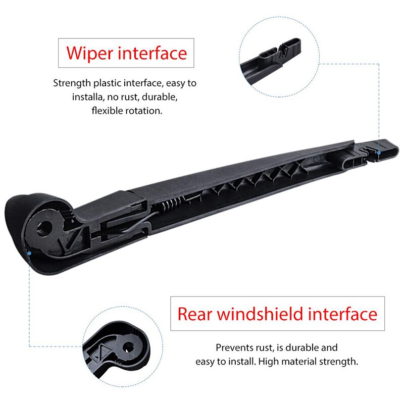 Rear Wiper Arm Blade Assembly - for Jeep Wrangler JK 2007