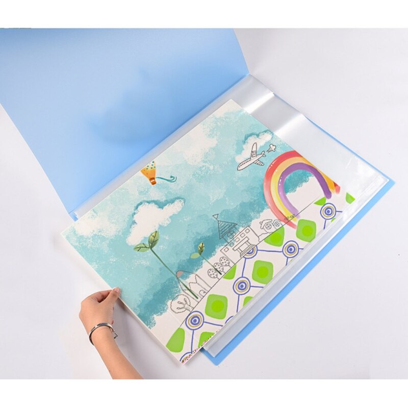 4k Drawing Paper Painting File Document Folder 20/30Pages Paper Holder Organizer 1XCB