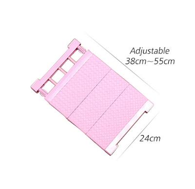 1pc garderobeskabe skab arrangør hylde soveværelse møbler tilføje lag spar plads køkken rack holder opbevaring skab hylde: 24 x 55 pi