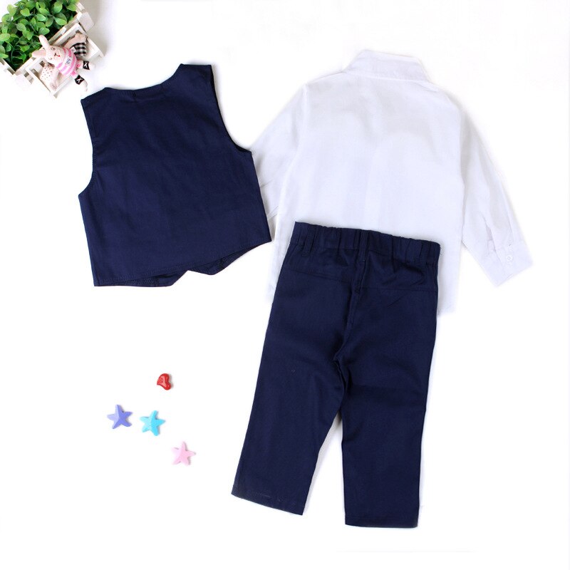 Primavera Toddler Boy abiti formali elegante uniforme scolastica per bambini Gentleman bambini costumi da festa abito Baby Boy abiti da sposa