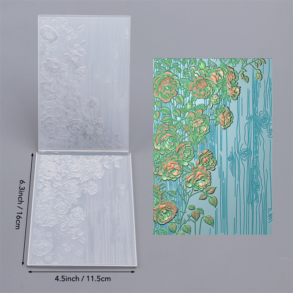 Carpeta de estampado con textura 3D, carpeta de estampado de fondo del Día de San Valentín para plantilla para hacer tarjetas, manualidades de álbum de recortes: Gris claro
