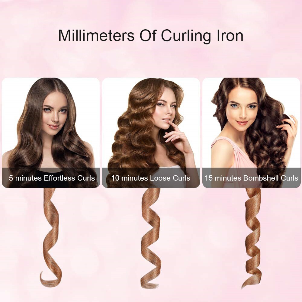 AmazeFan Automatic Curling Iron Rotating Curler Styling Tools for Curls Waves Ceramic Curly Magic hair curler