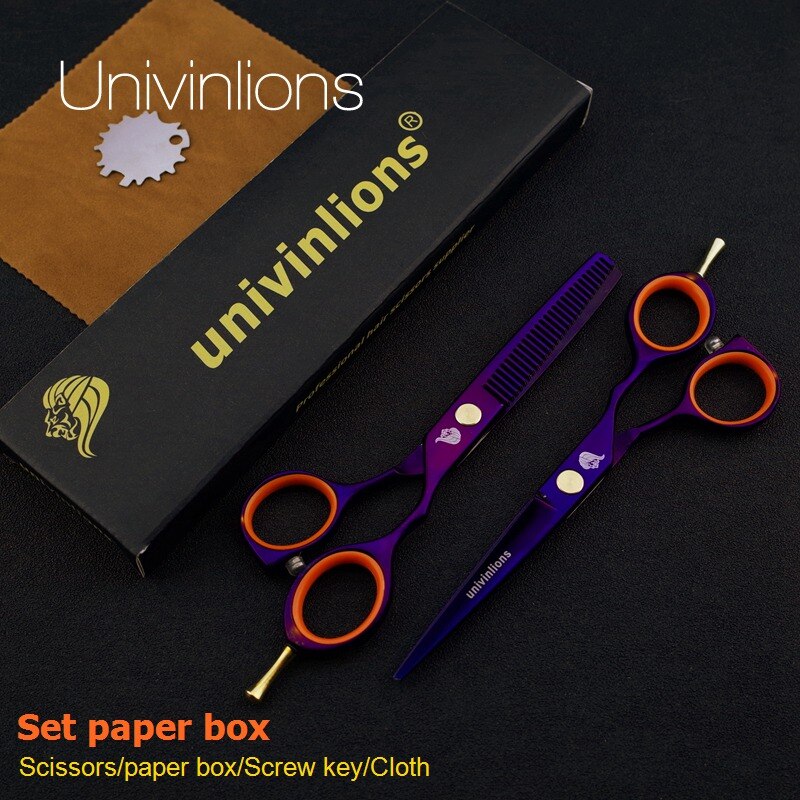 5.5 "hiusten sakset parturi sakset kampaajatarvikkeet hiustenleikkausleikkurit harvennusleikkurit coiffeur: Set paperilaatikko