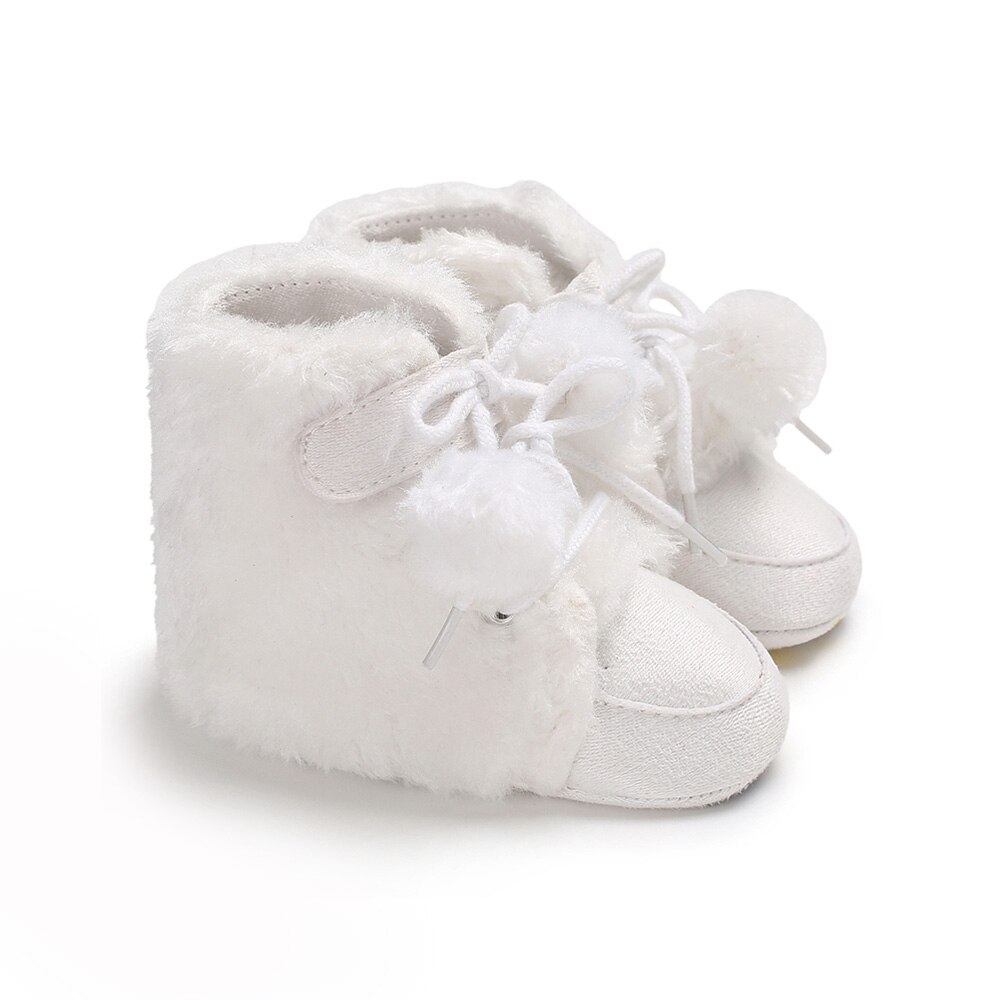 Nuovo Appena nato Del bambino Delle Ragazze Dei Ragazzi Molli Suola Scarpe Inverno Caldo Stivali anti-scontrino Scarpe Da Ginnastica 0-12M Stivali: 1 / 11