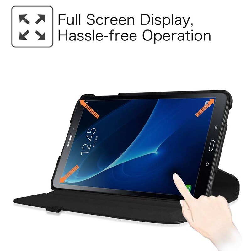 360 Rotating Case for Samsung Galaxy Tab A 10.1 T580 T585 Stand Cover PU Leather Case for Samsung Tab A6 10.1 T580N T580N