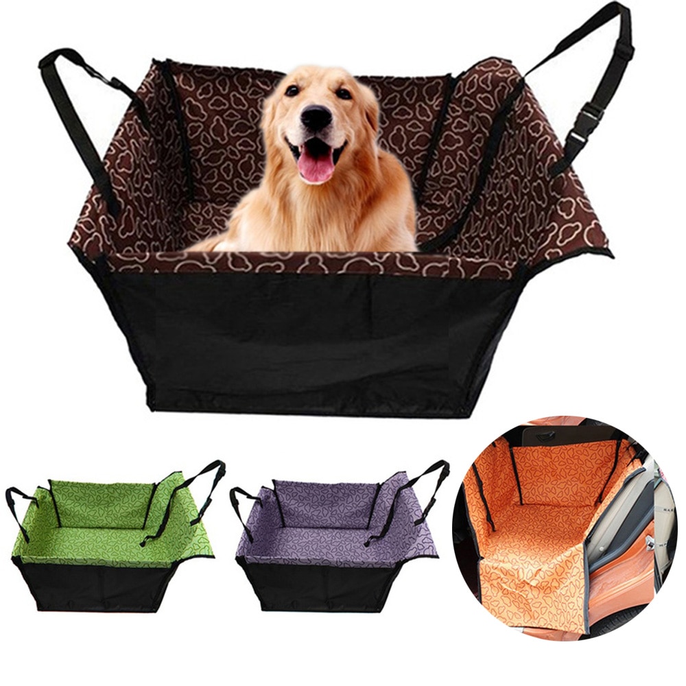 Pet Carriers Dog Car Seat Cover Carrying for Dogs Cats Mat Blanket Rear Back Hammock Protector transportin Folding Blanket