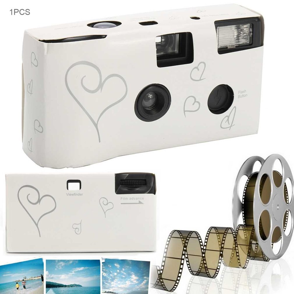Retro 36 Photos 35mm Disposable Film Camera Manual Fool Optical Camera Children's One Time