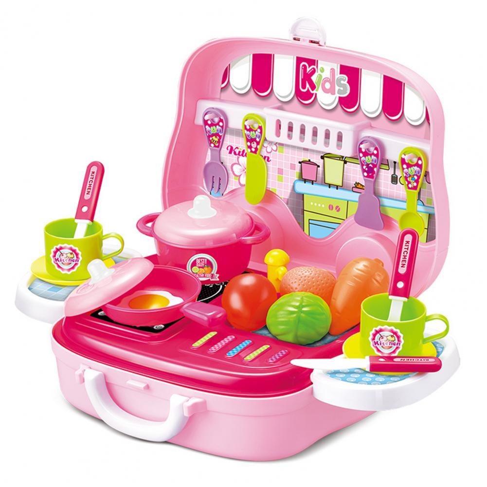 Pretend Play Speelgoed Onderhoud Kit Bus Shape Praktische Vermogen Plastic Beauty Accessoires Ouder-kind Interactief Spel Speelgoed