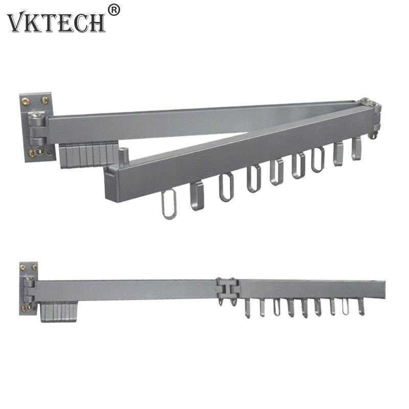 Składany wieszak ścienny suszarka robić prania wieszak na ubrania kryty balkon chowany wieszak ręczniki ubrania organizator