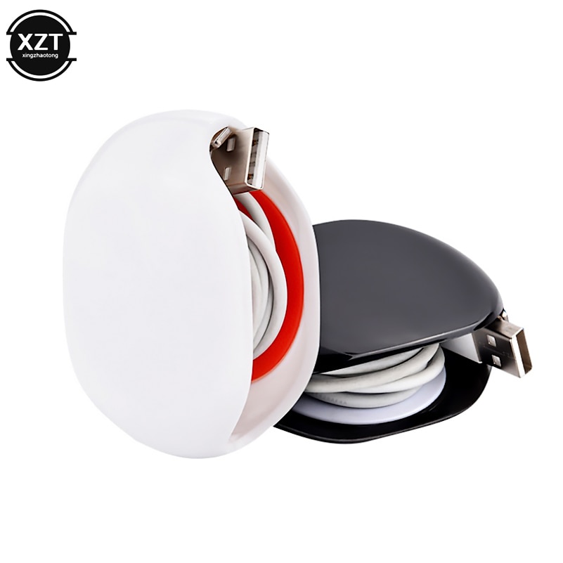 Automatisk kabel ledning ledning organisering spoleopptrekker smart stilig innpakning for øretelefon headset usb-lading datakabel beskytter oppruller