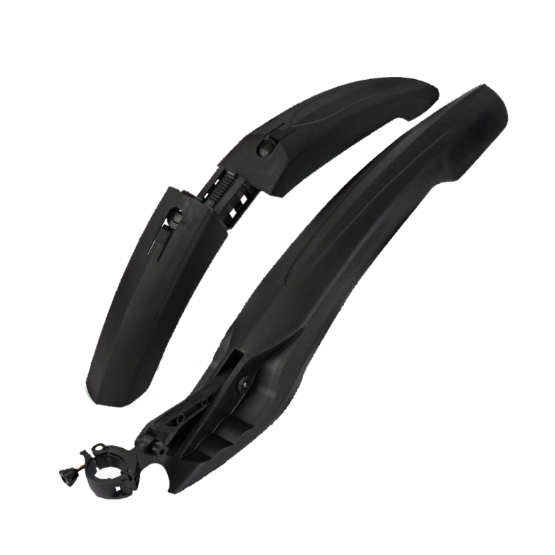 Front and Rear Mud Guards Cycling Tire Mud Guards Mudguard Fenders Durable ABS Material Easy to Adjust Black Blue Green: Black