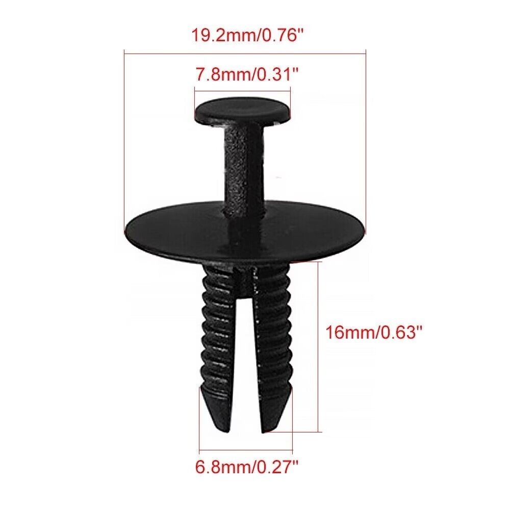 100/20x Clips de fixation de voiture pare-chocs garde-boue revêtement roue arc seuil de porte Clip 7mm pour BMW E46 E93 E38 E65 E66 F07 F10 F11 X3 E83 E85