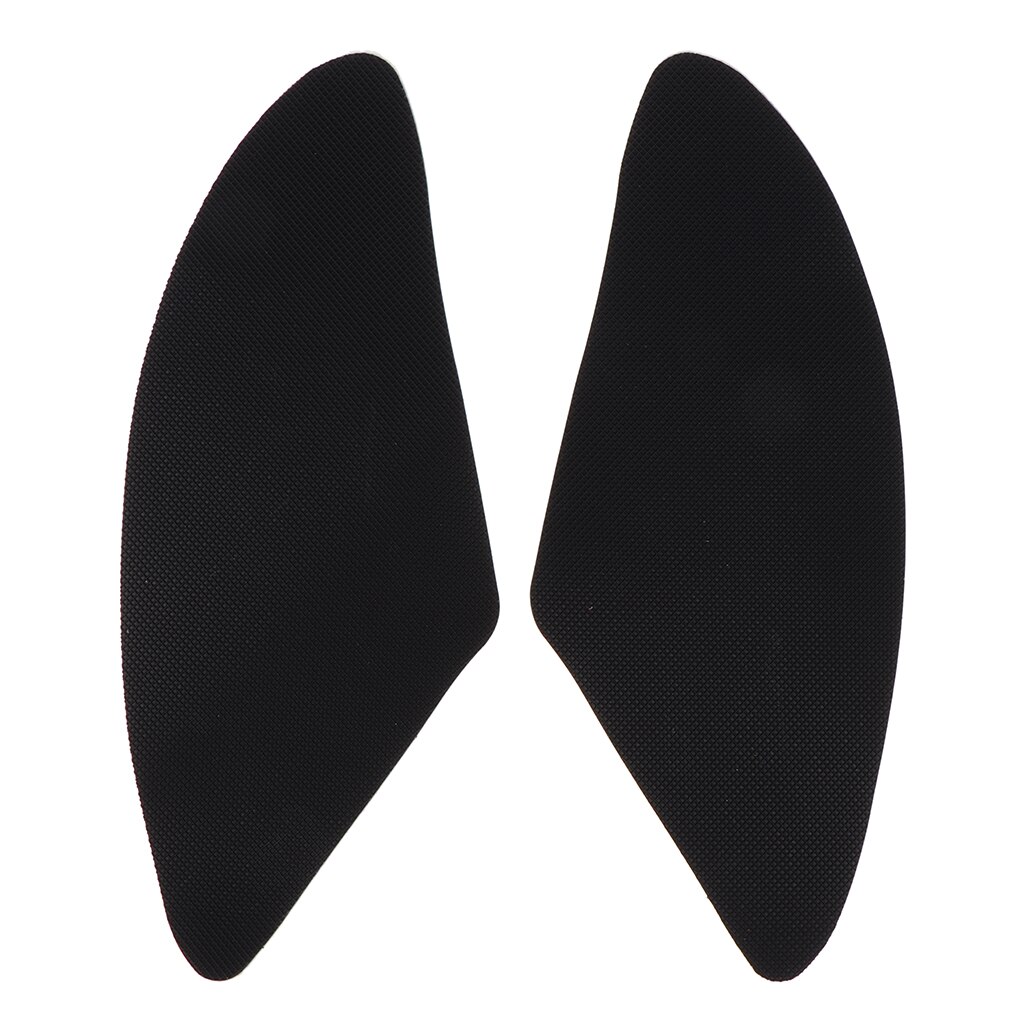 Motorcycle Black Rubber Tank Traction Pad Side Gas Knee Grip Protector