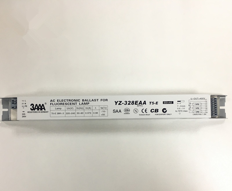 3AAA YZ-328EAA T5 28W fluorescent tube special electronic ballast one to three rectifier