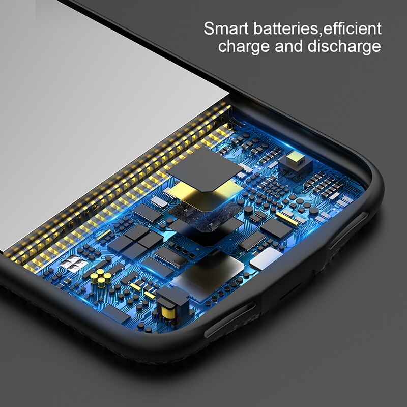 Baseus Battery Charger Case For iPhone X 10 Ultra Slim Power Bank External Backup Pack Charging Battery Cover For iPhoneX