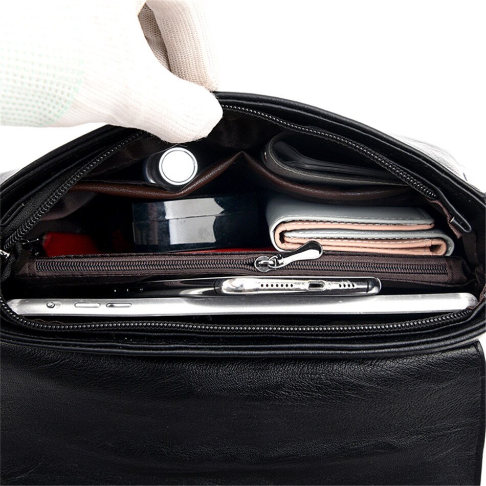 Causal kvinnor handväskor mjukt läder crossbody väskor för kvinnor liten axelremsväska dam handväska bolsos