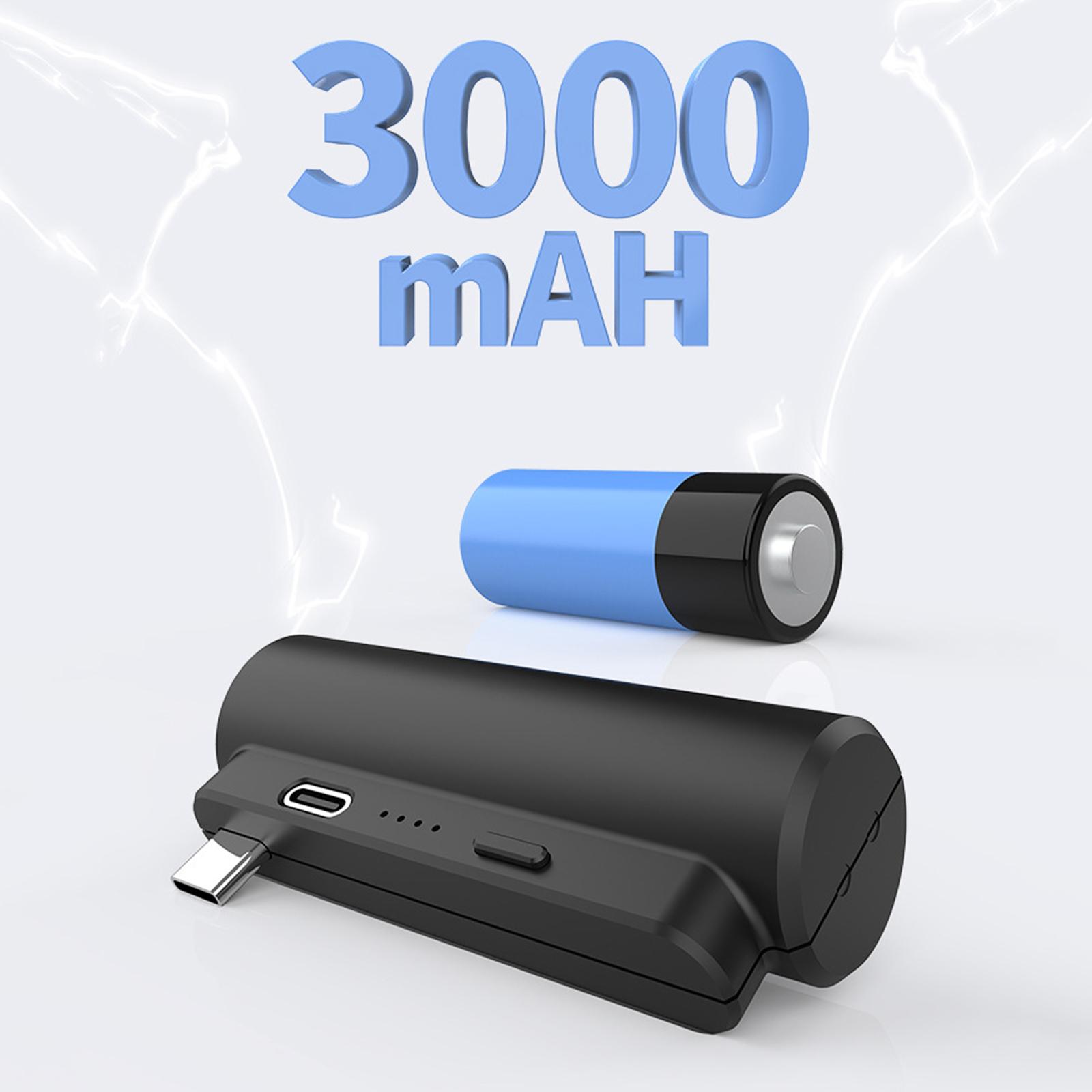 Portable Battery Pack Usb-C Connector 3000mAh Capsule Charger for Quest 2 VR