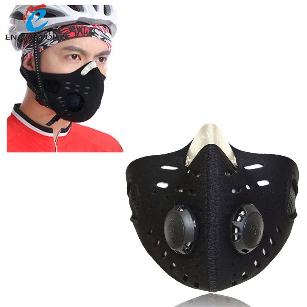 Half Gezichtsmasker Fiets fietsen masker Sport Masker Anti-stof Outdoor Sport Masker Filter Luchtverontreinigende voor Fiets rijden
