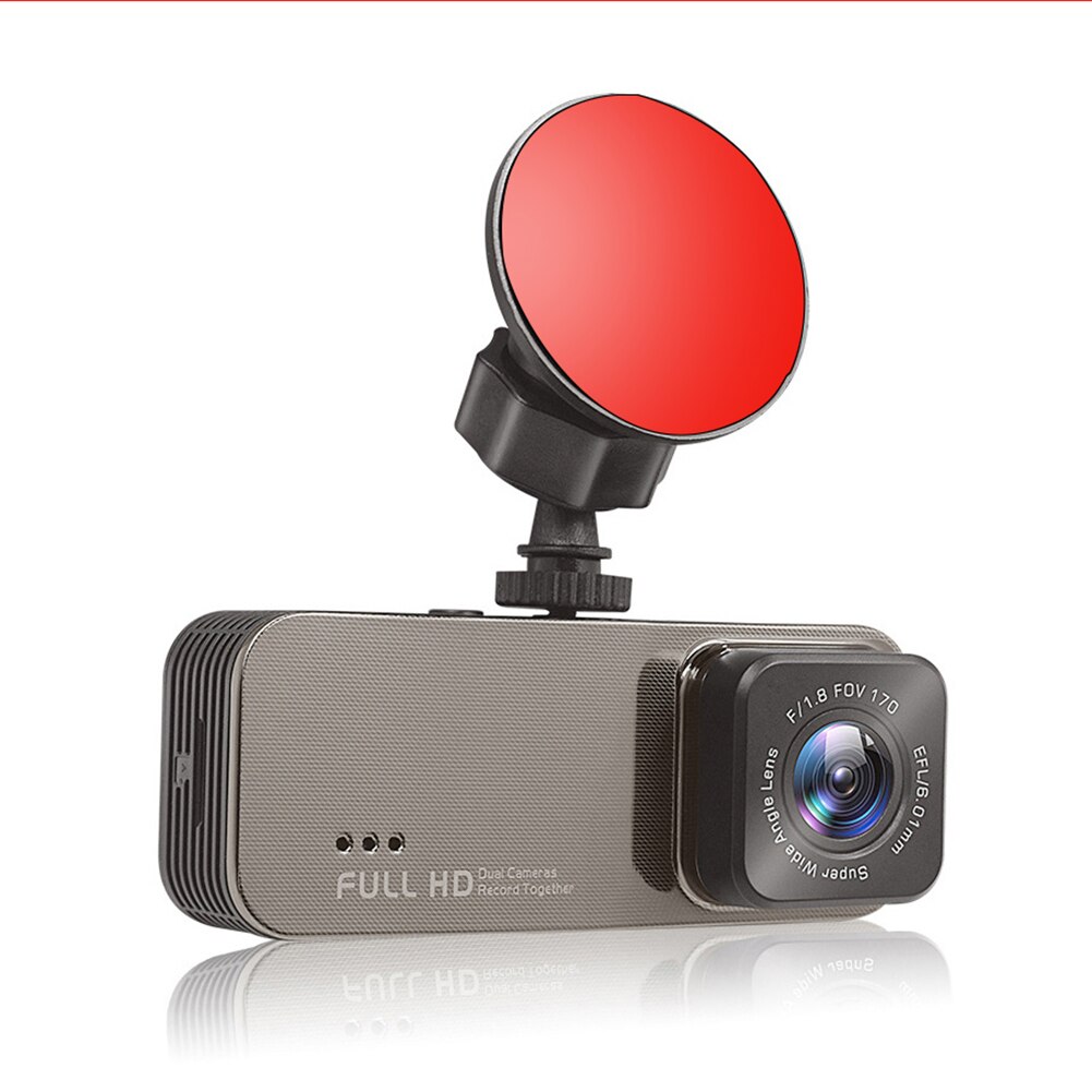Camera met dubbele lens videorecorder apparaat full hd lusopname sensor dashcam registrar nachtzicht gadgets