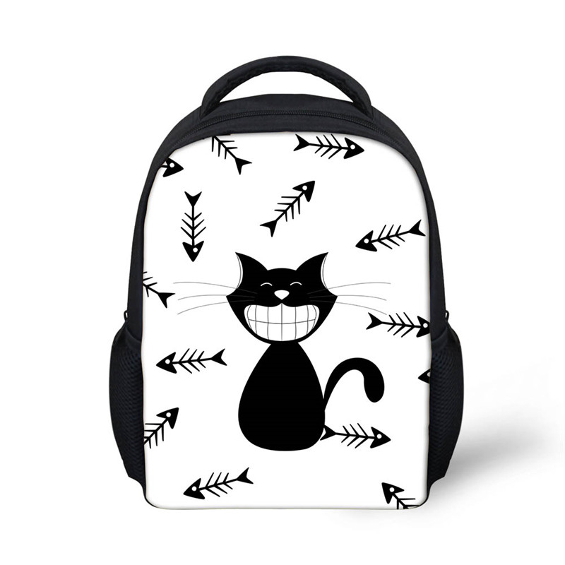 FORUDESIGNS Children Backpacks Kindergarten Daypack School Students Lovely Cat Printing Rucksack Kids Small Bagpack Mochila: CC3414F