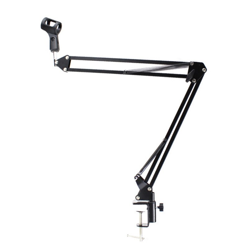 Soporte extensible para micrófono de grabación, brazo de suspensión, tijera, soporte para el brazo con Clip para micrófono, abrazadera de montaje de mesa: Default Title