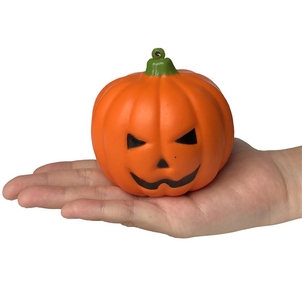 Jumbo Hallowee Pompoen Squeeze Speelgoed Leuke Squishy Langzaam Stijgende Zachte Bandjes Geurende Joke Stress Relief Voor Kid Fun Xmas Speelgoed