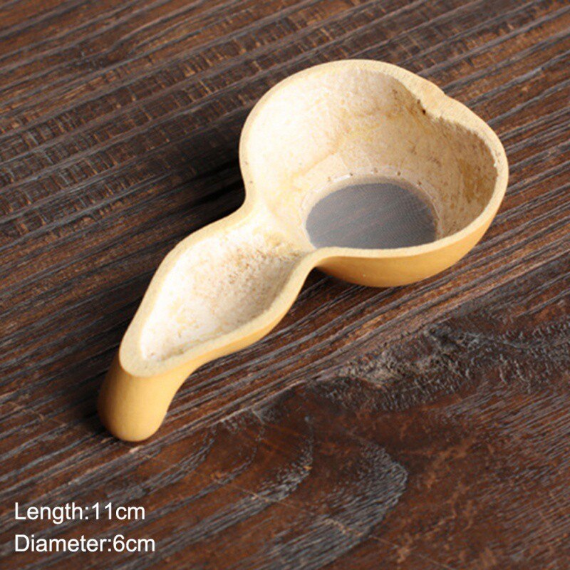Teaism Tea Table Decor Tea Decorative Tea Strainers Bamboo Rattan Gourd Shaped Tea Leaves Funnel Ceremony Accessories: A1