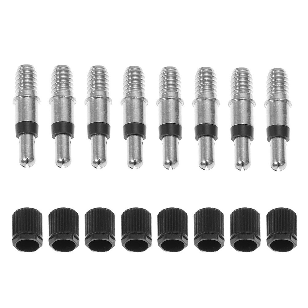 8Pcs Koperen Ventiel EP2 Engels Dunlop Bossen Ventiel Cores Met Caps Voor Fiets Binnenband Mtb Racefiets buizen Reparatie Band Onderdelen
