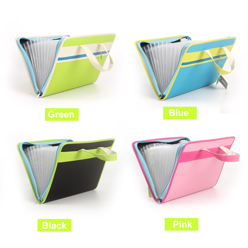 organ bag multi-layer folder Oxford cloth a4 portable zipper information briefcase paper bag