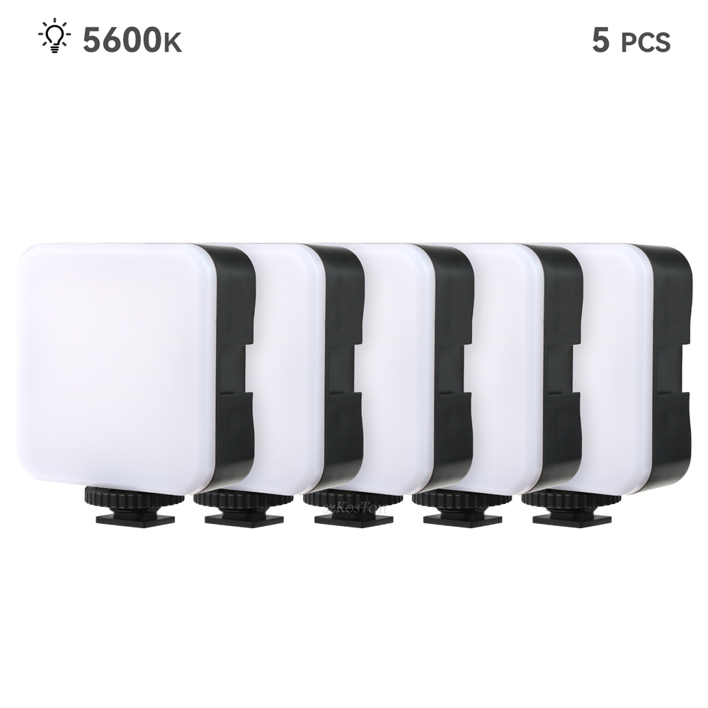 5600K LED Video Light 800LM For Phone Camera Tripod Fill Lamps With Cold Shoe Mini Panel Lamp Vlog Selfie Photography Lighting: Option 3