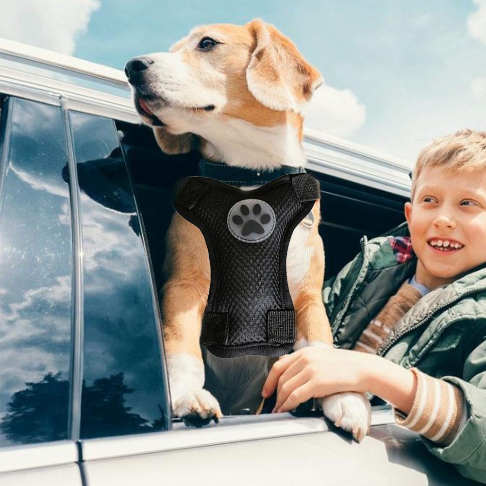 Hond Veiligheid Harnas Vest Met Riem Verstelbare Hond Auto Ademend Mesh Harnas Gordel Voertuig Connector Riem Voor Hond
