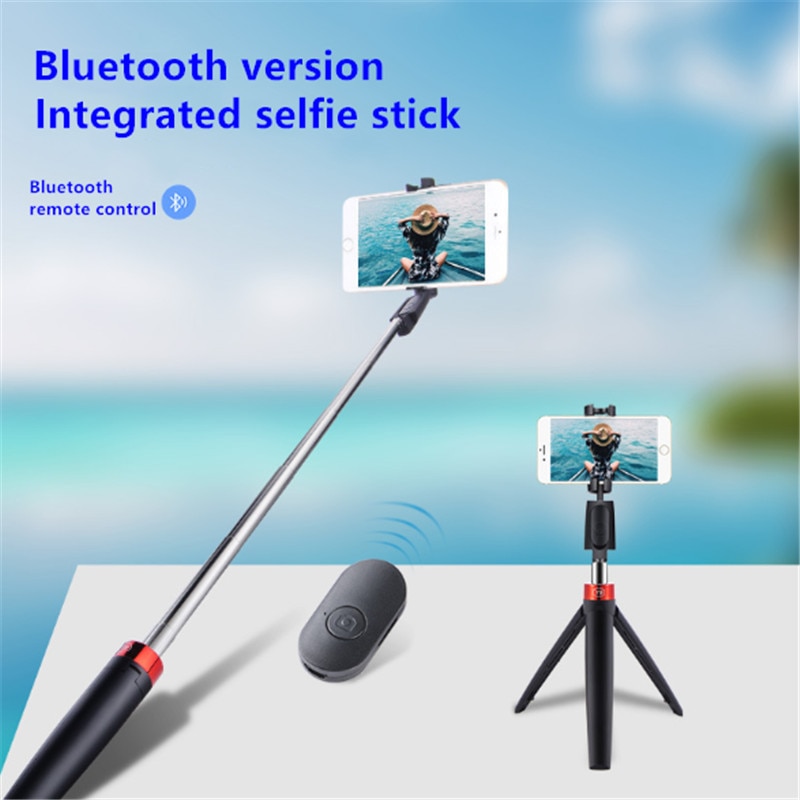 neue 3 in 1 kabellos Bluetooth Selfie Stock Tragbare Mobiltelefon Stativ Faltbare kamera Selfie Stock Stativ bluetooth Fernbedienung