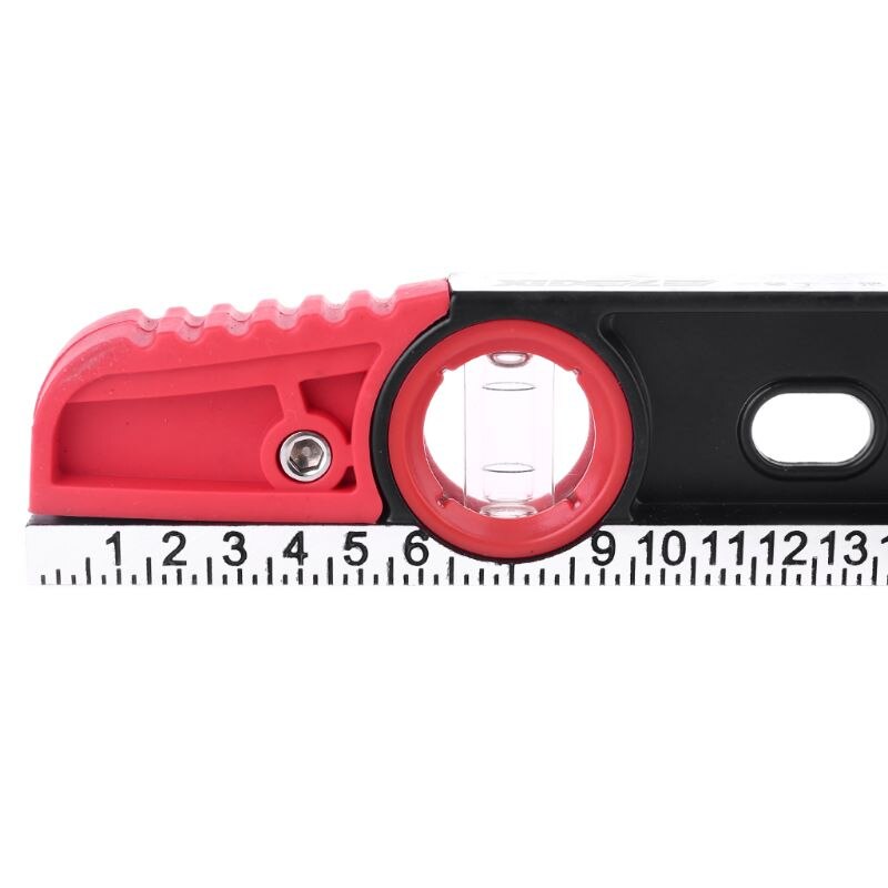Precision Aluminum Alloy Level Ruler with Level Bubble mm Scale Rule for Building Decoration Measurement Tool