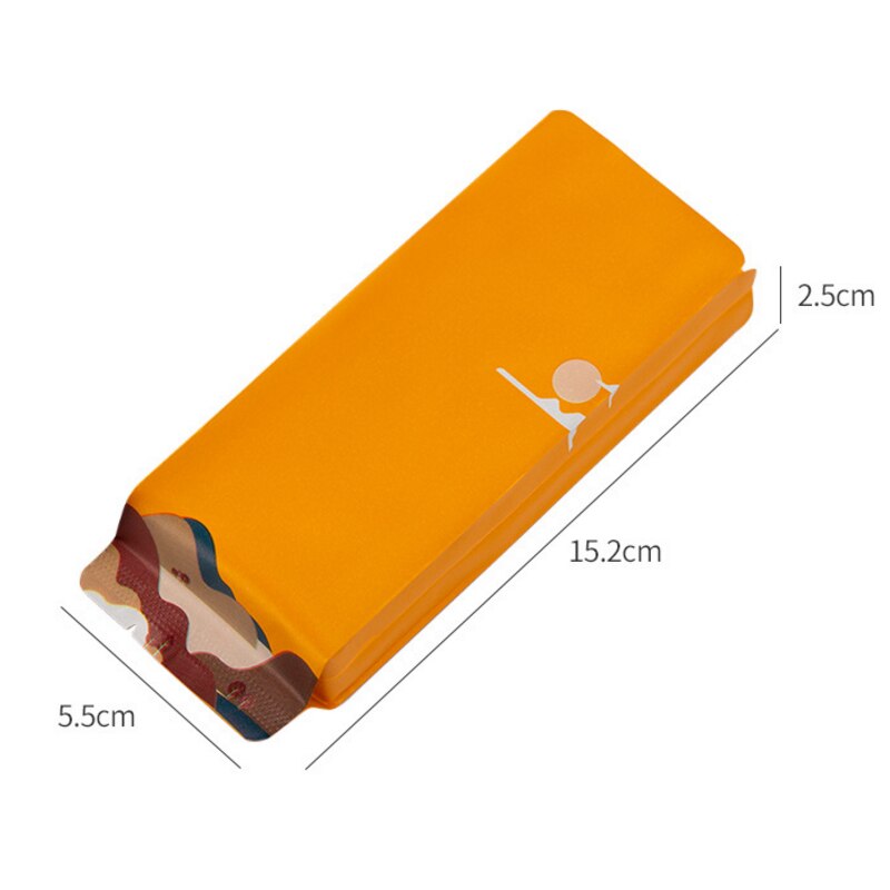 100Pcs/Lot Aluminum Foil Tea Bags Vacuum Heat Seal Packaging Pouches Food Coffee Mylar Foil Bag 152x55mm: orange A