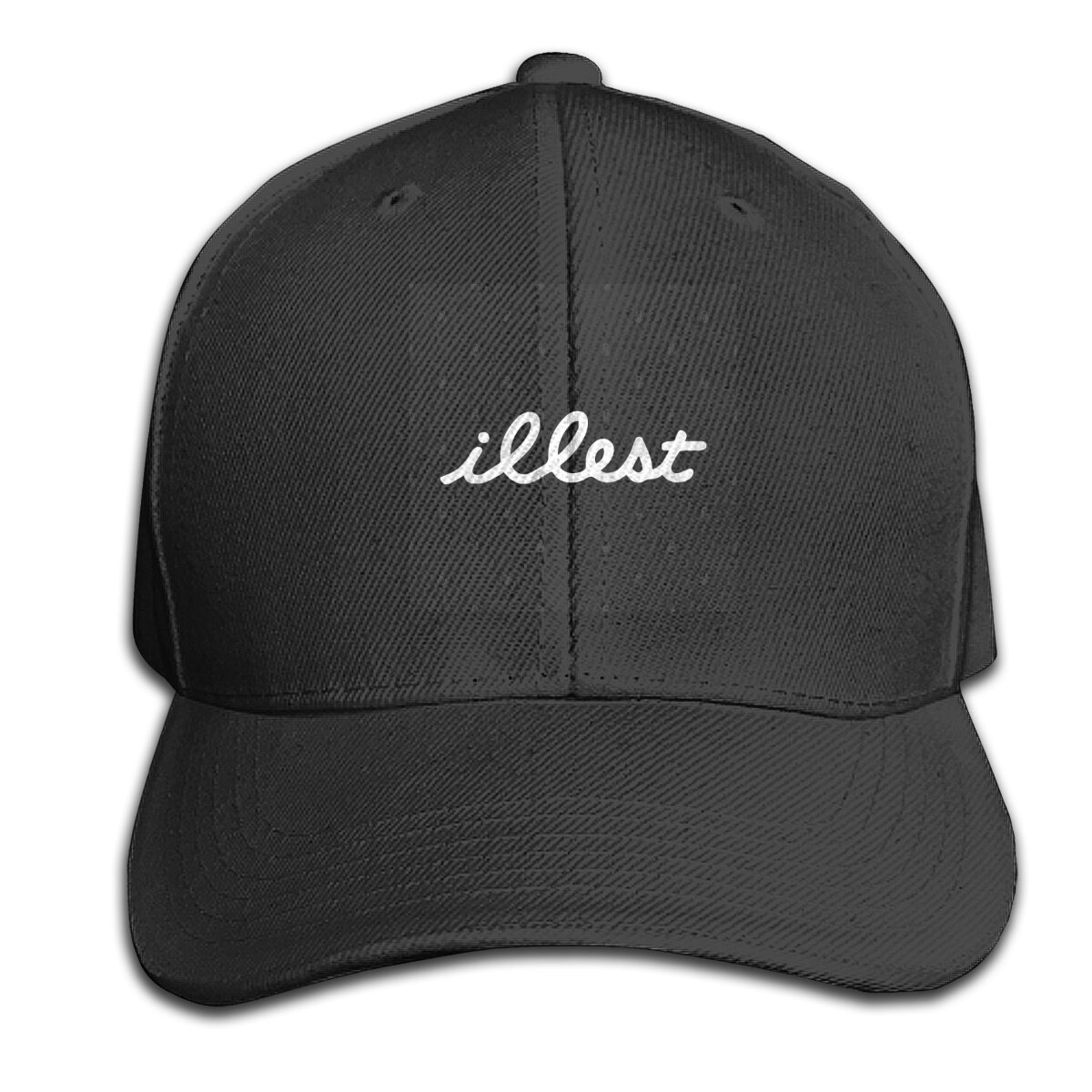 Illest - Illest Humor Muziek Crewneck Persoonlijkheid Plus Size Jeugd Straat Stijl Trend Goth Rap Tekst Hip Hop Cap Hoed: Black