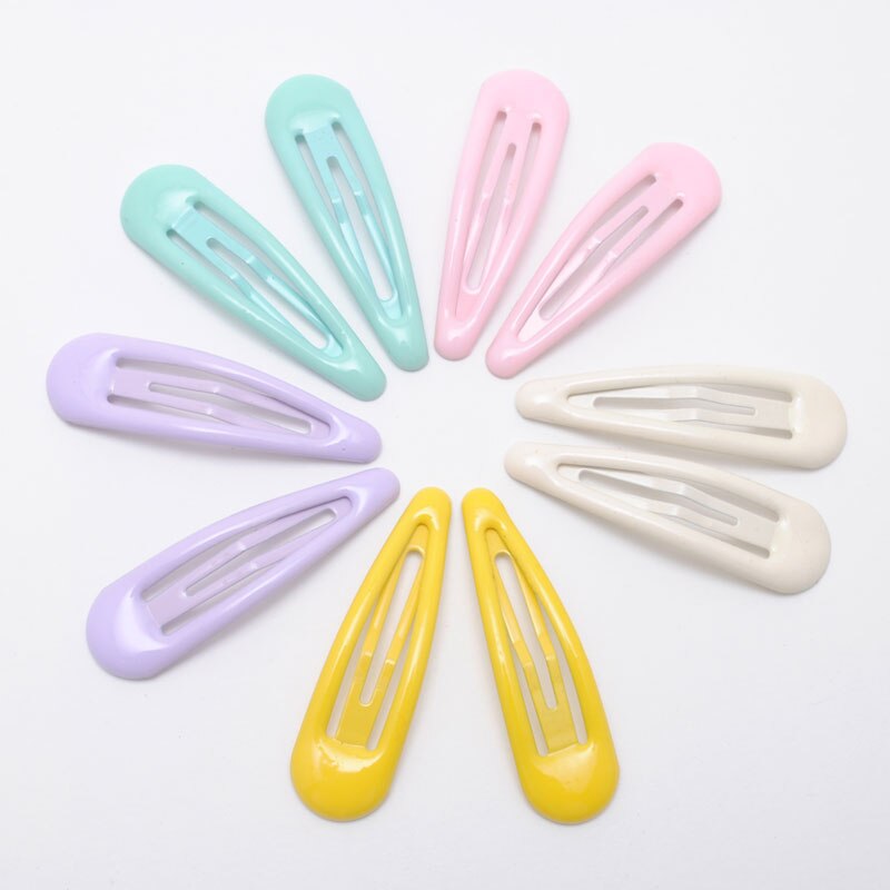 10 st/lot 5cm baby barn hårnålar godis färg snap clip barn flickor hår clips hår hårspänne söta håraccessoarer: 10 bitar blanda