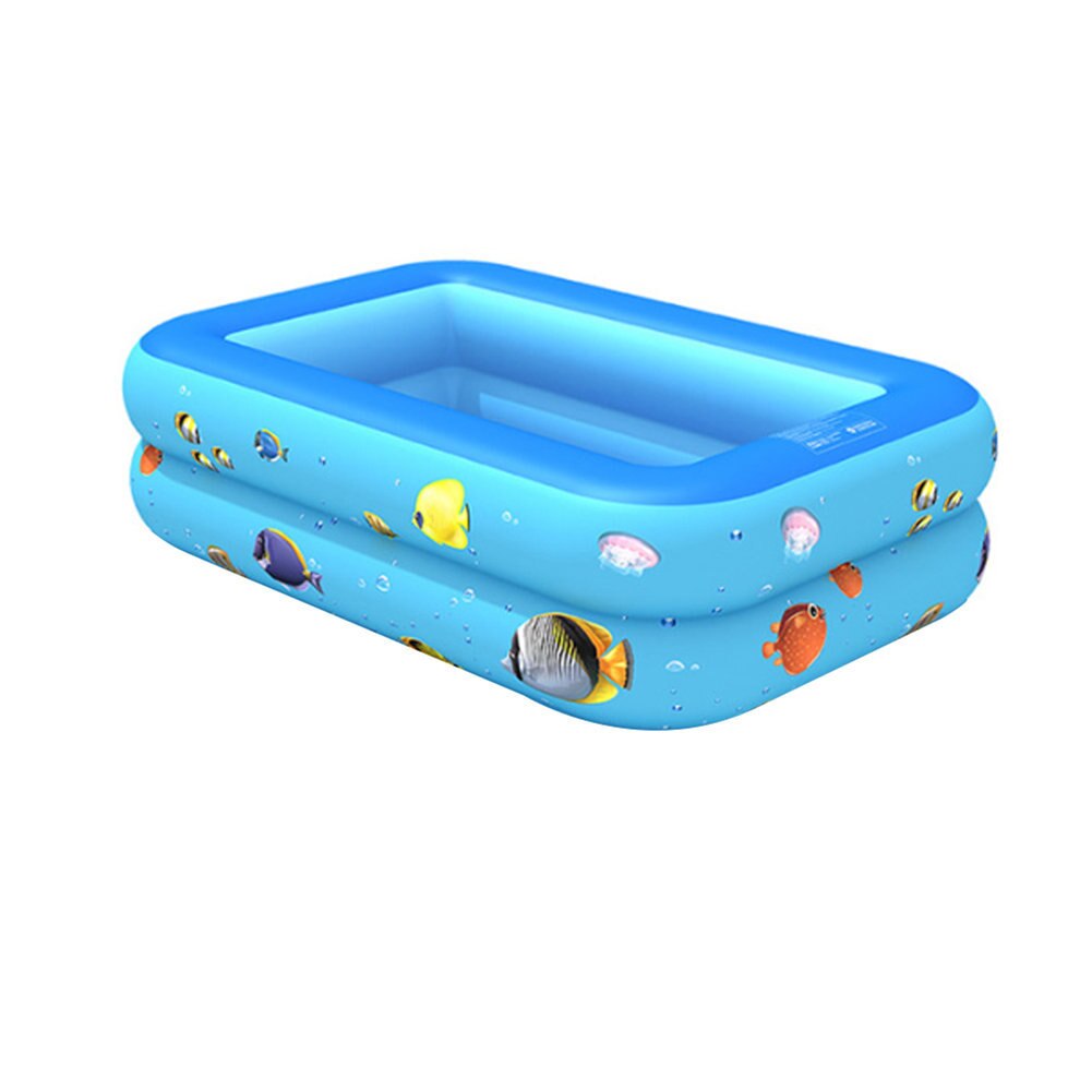 Toys Domestic Rectangular Family Pool 120*90*35cm Indoor Outdoor Inflatable PoolDouble Layer ED889