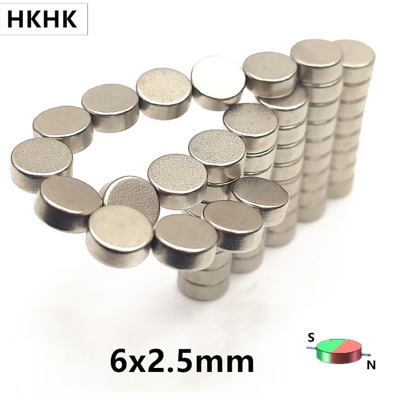 5-100PCS magnetic encoder supporting strong magnetic alnico magnet standard 6x2.5 mm 6*2.5mm for AS5600 AS5045 AS5040 AS5145B